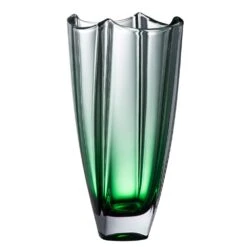 Galway Emerald Dune 10" Square Vase
