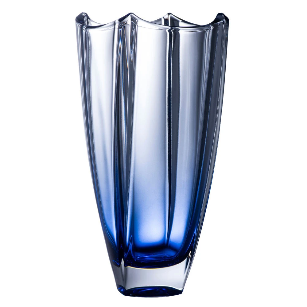 Galway Sapphire Dune 12" Square Vase 3 Galway Sapphire Dune 12" Square Vase
