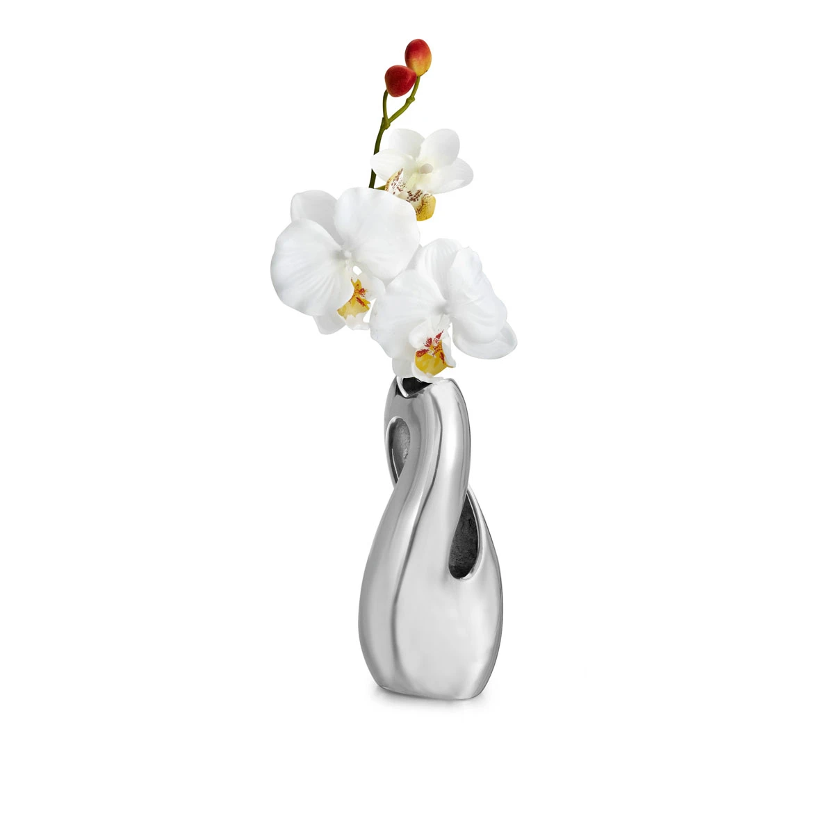 Nambe Pebble Twist Bud 8" Vase 3 Nambe Pebble Twist Bud 8" Vase