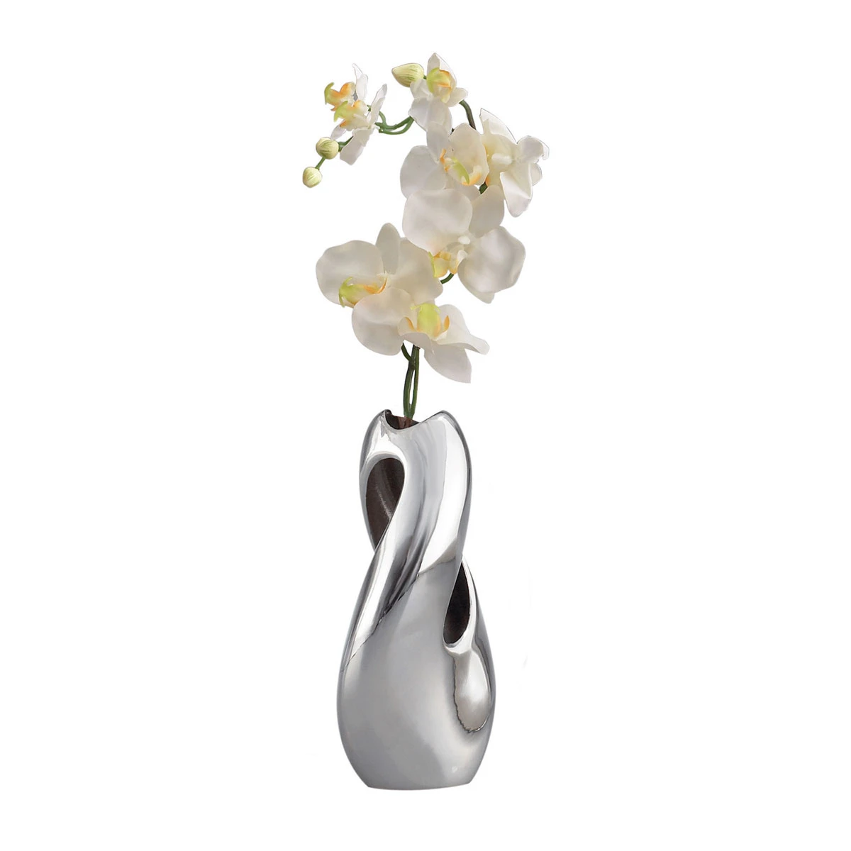 Nambe Pebble Twist Bud 8" Vase 4 Nambe Pebble Twist Bud 8" Vase - Image 2