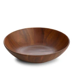 Nambe 9" Skye Wood Individual Salad Bowl