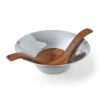 Nambe 13" Chillable Salad Bowl And Servers 2 Nambe 13" Chillable Salad Bowl And Servers -Household Products Shop MT1392N a1