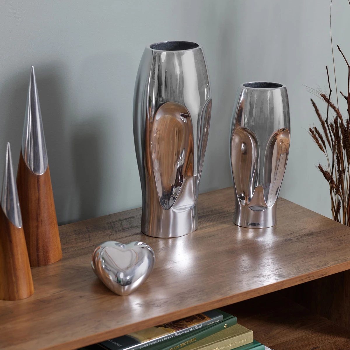 Nambe Metal 10" Face Vase 5 Nambe Metal 10" Face Vase - Image 3